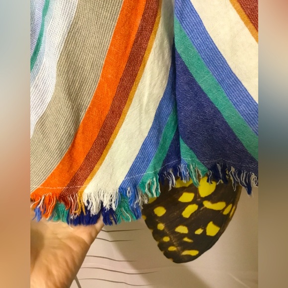 💥3/$20 Indigo Rein from Francesca’s~Striped Open Back Linen Tank Top~NWOT~XL - Picture 3 of 8